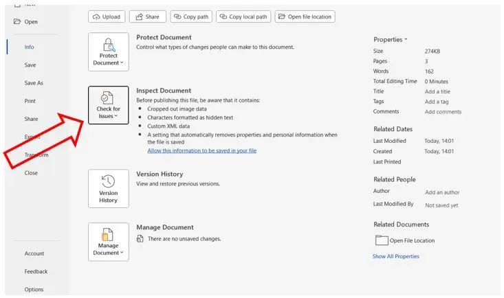 comment rendre un document word anonyme